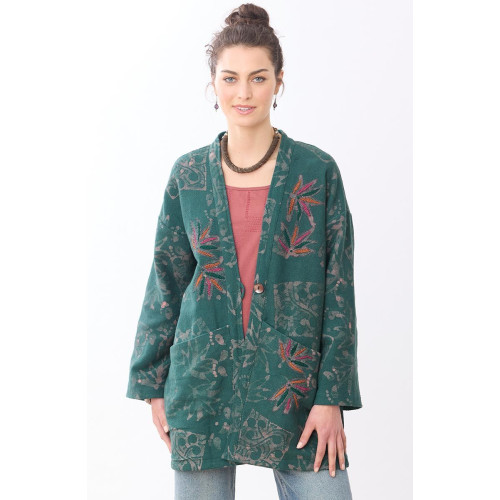 Assam Topper Jacket - Forest/Multi