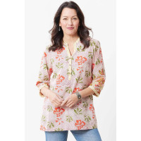 Kushali Organic Tunic - Strawberry/Multi